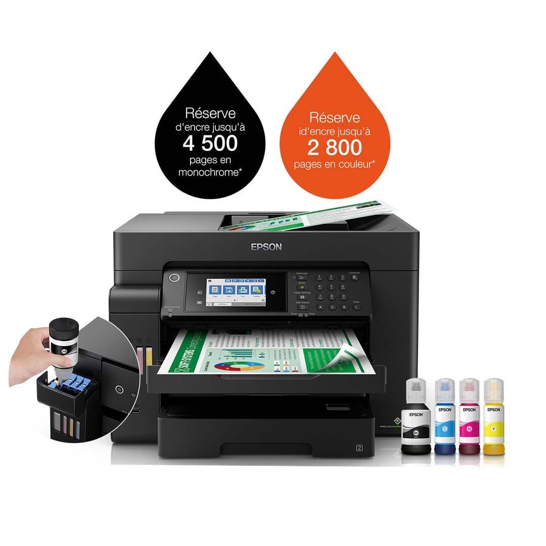 Imprimante Epson EcoTank L15150 A3+ multifonction à réservoirs rechargeables
